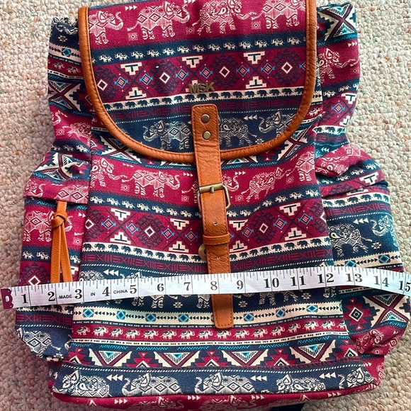 〰️➰Vegan Leather Muli-Compartment Backpack Satchel 🐘〰️ - Picture 12 of 13